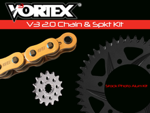 تحميل الصورة في عارض المعرض ، (CBR 600 RR 13-20) Vortex Racing من فورتكس chain Sprocket kits طقم جنزير + ساعات