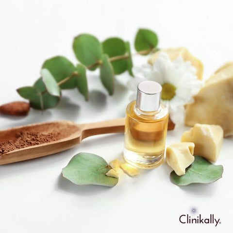 Blending cocoa butter oil with essential oils