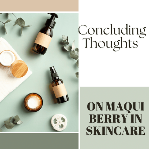 Concluding Thoughts on Maqui Berry in Skincare