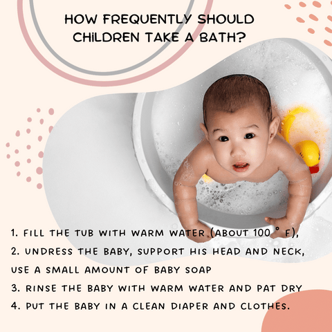 How Frequently Should Children Take a Bath?