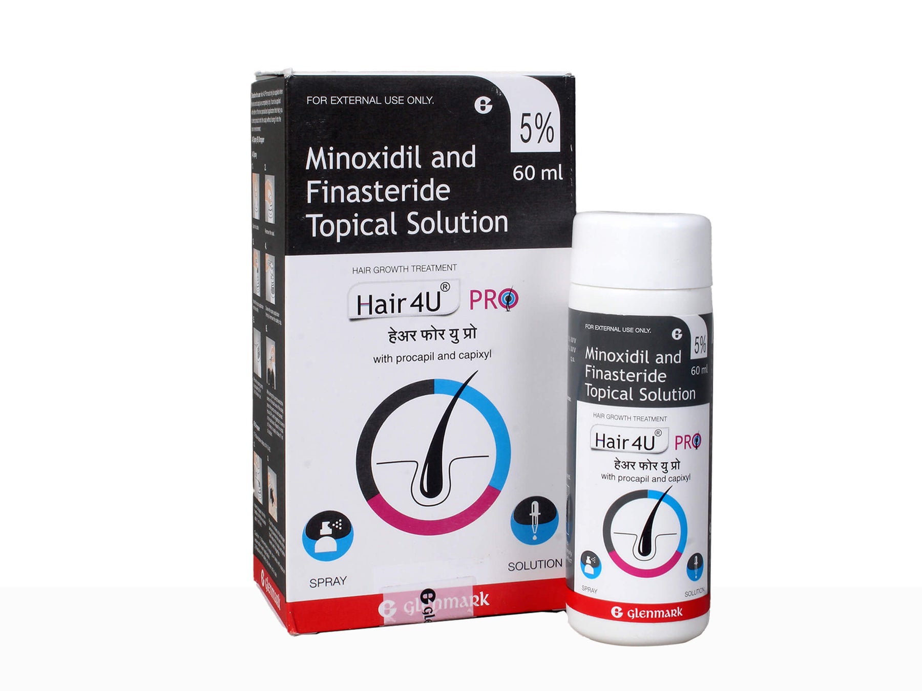 HAIR 4U F 5 SPRAYSolution 60ml  Buy Medicines online at Best Price from  Netmedscom