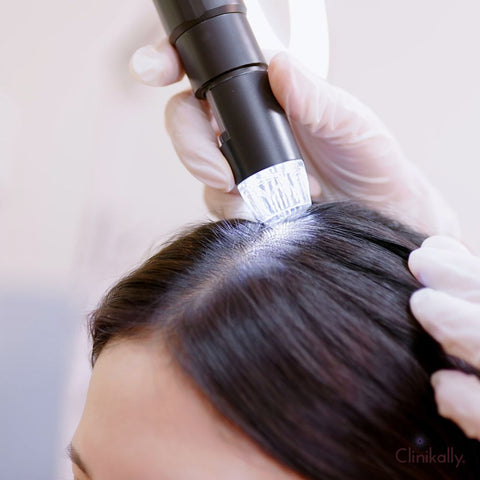 Scalp examination and hair analysis