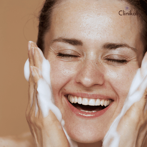 Use face cleansers instead of soap