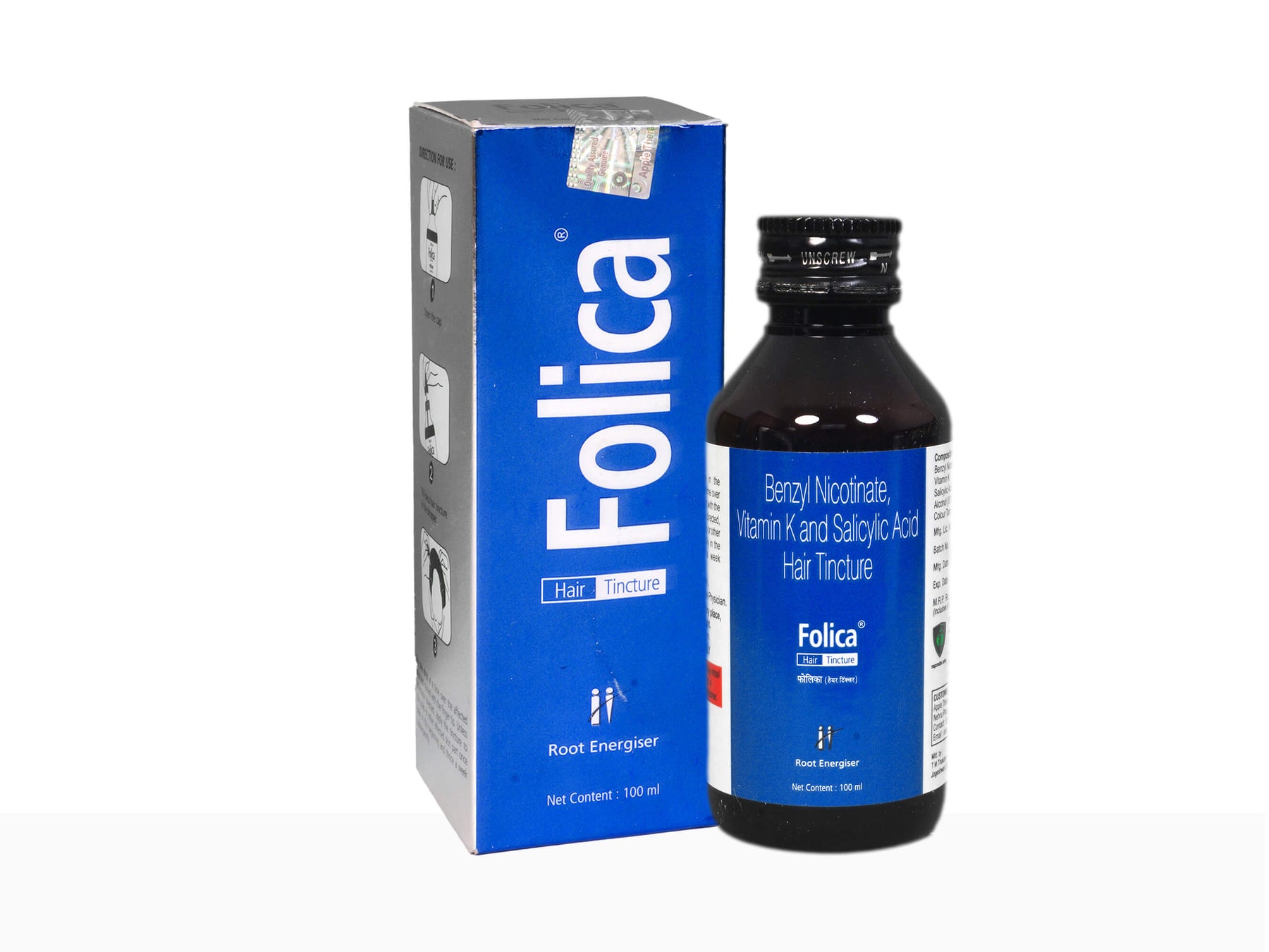 Folica Hair Solution Tincture 100ml  Buy Medicines online at Best Price  from Netmedscom