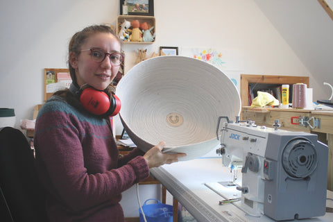 me making a big basket 