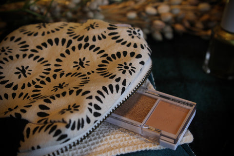 pouch and reusable face cloth