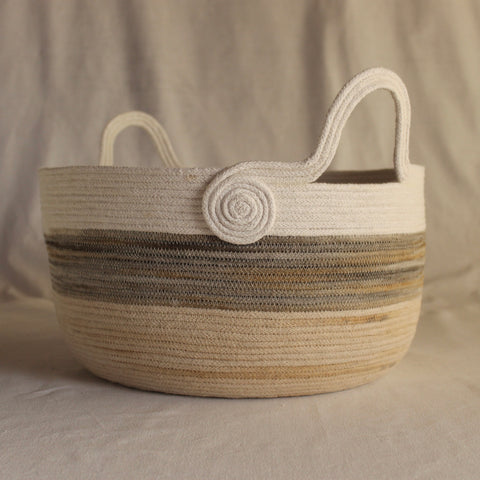 basket dyed with alder cone