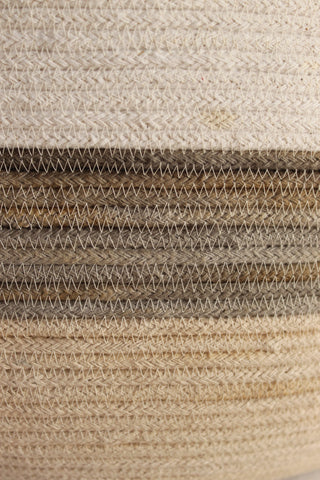 detail of the dyed rope for the basket