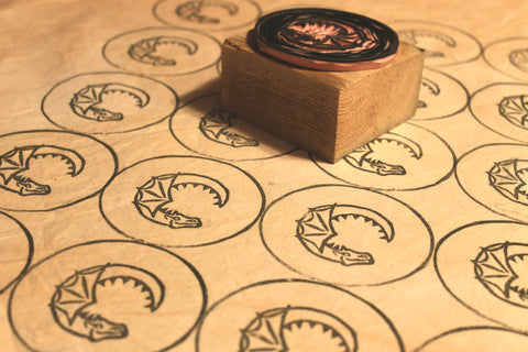 stamp printed on fabric