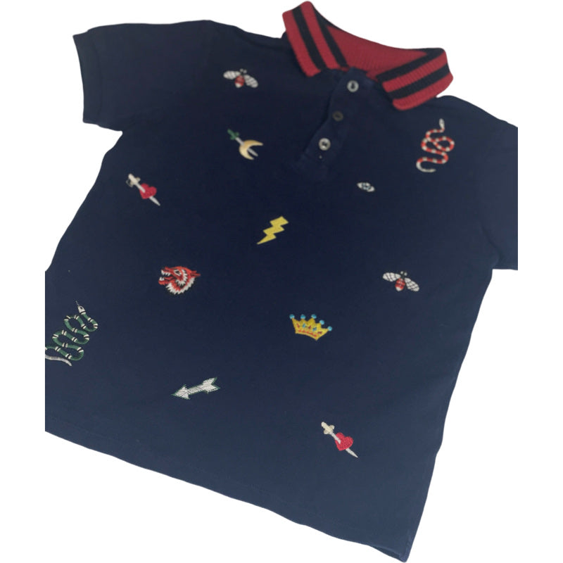 gucci navy polo