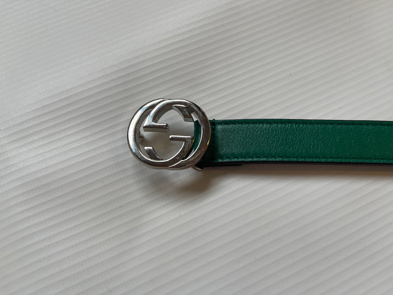 olive green gucci belt