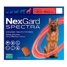 NexGard Spectra Chewable Tablets For Dogs Large 15-30kg 75mg/15mg (3 T –