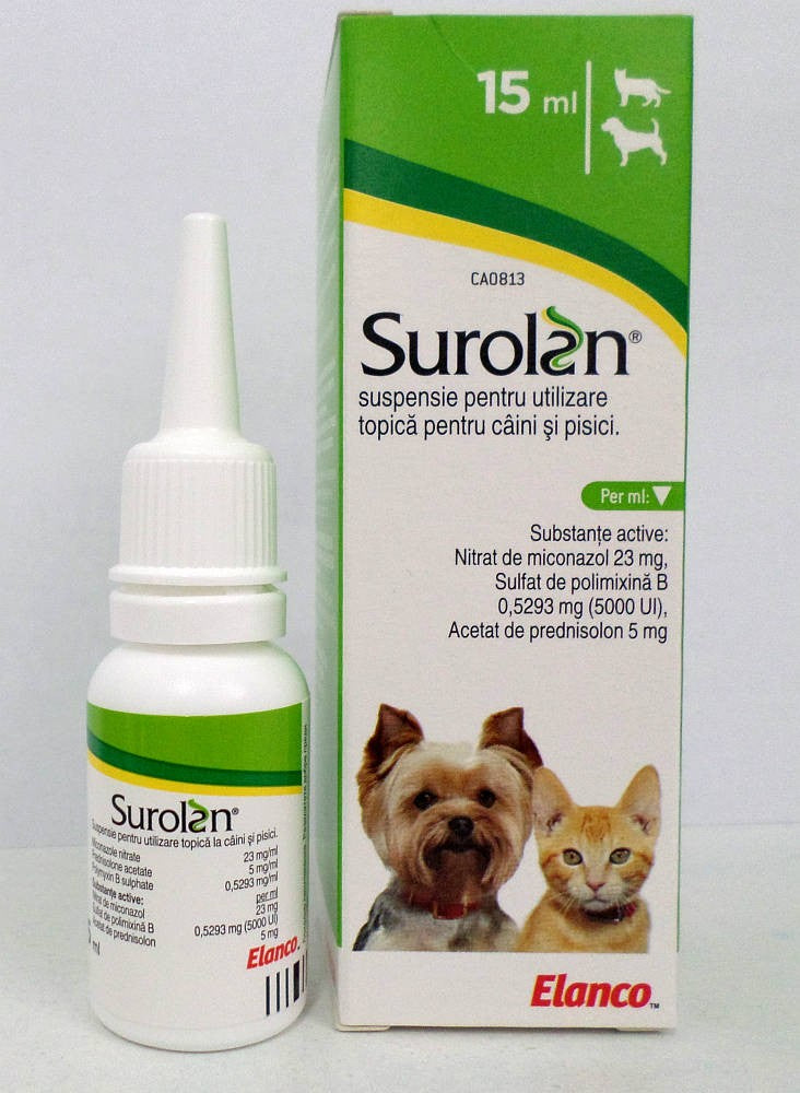 Surolan Ear drops for dogs and cats 15mL – AKIRA-PRO-SUPPLIES