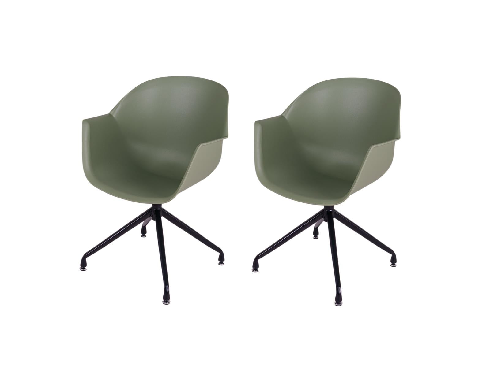 maximavida-cuyp-eetstoel-olijfgroen-met-draaiframe-poot-2-stoelen-schuin-van-voren e7145e4c-cb17-4eb0-bb83-83c2786bbb29