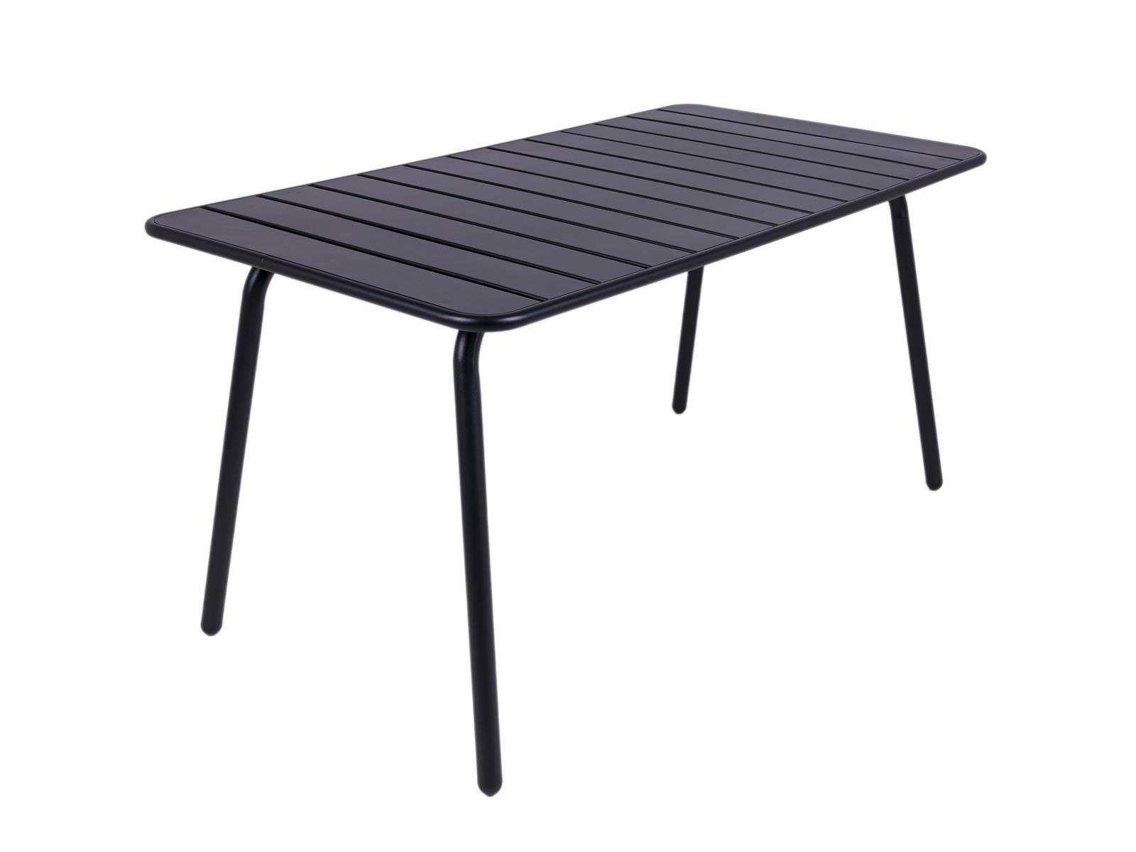 maximavida max metalen tafel 150 x 80 cm zwart robuuste terras tafel stevig schuinvoor 