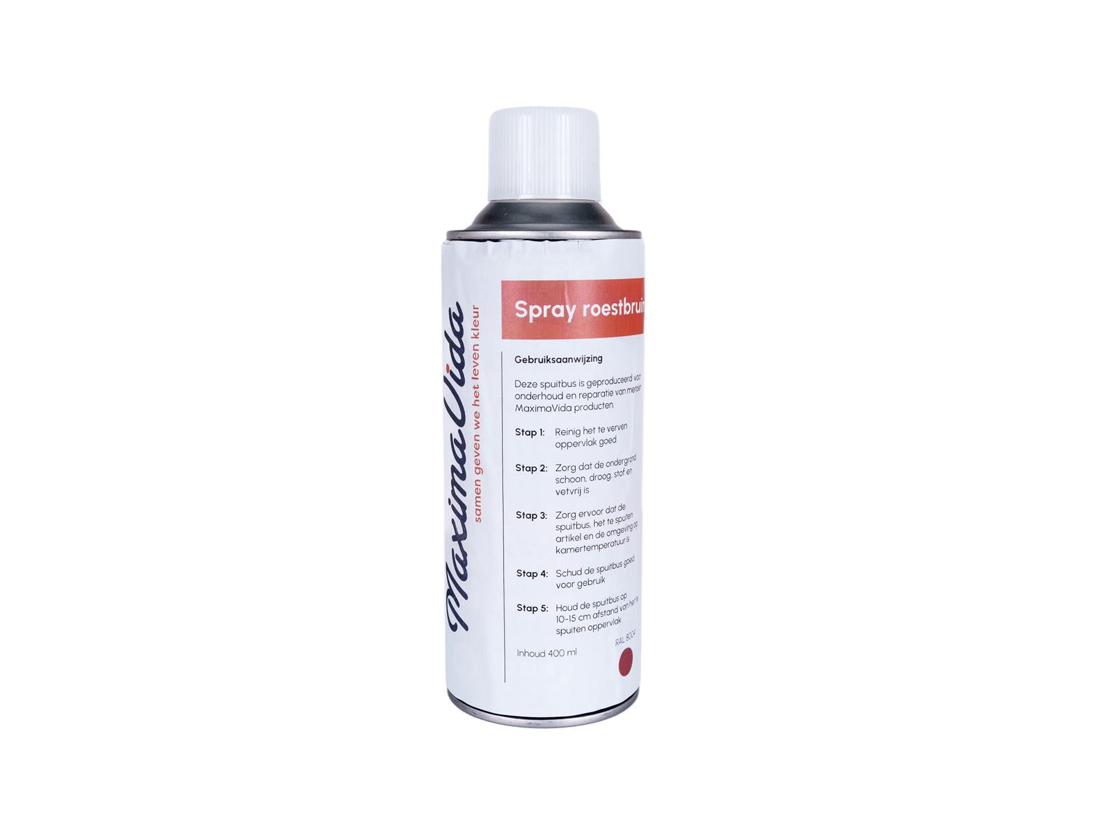 maximavida spray voor metaalproducten roestbruin - ral 8004
