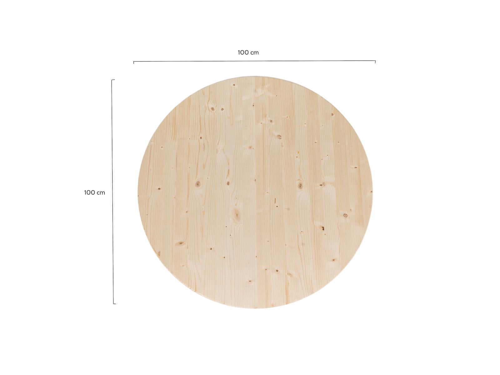Huh verkrachting Ongelijkheid Groot rond houten tafelblad 100 cm x 28 mm kopen? | MaximaVida.com