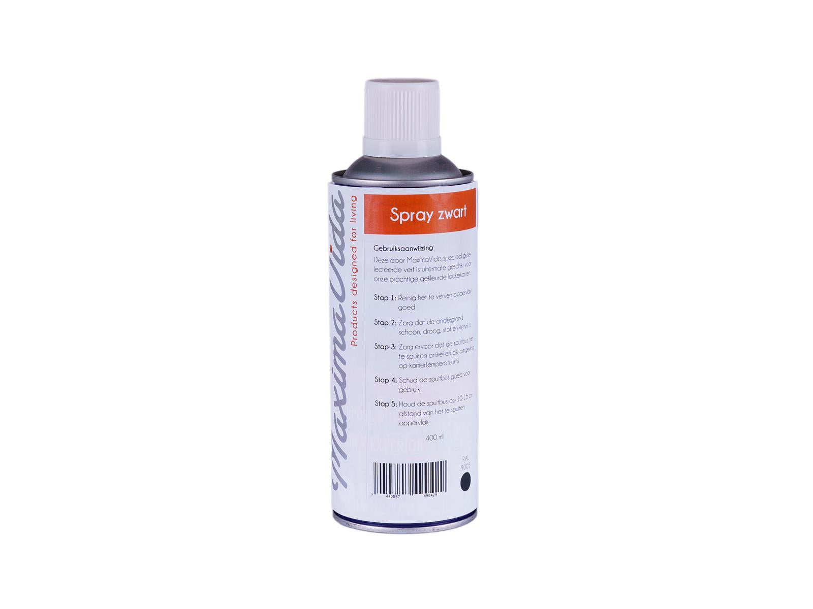 maximavida spray voor metaalproducten zwart - ral 9005