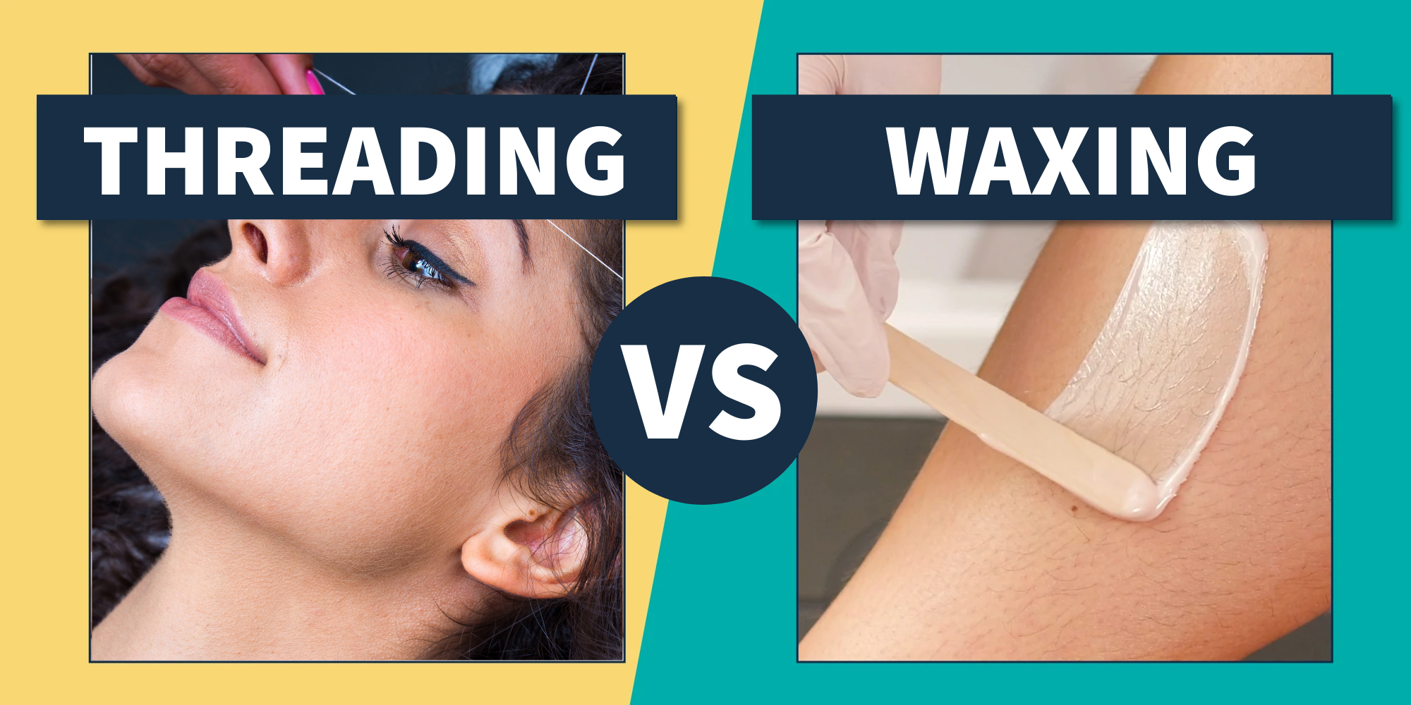waxing vs threading