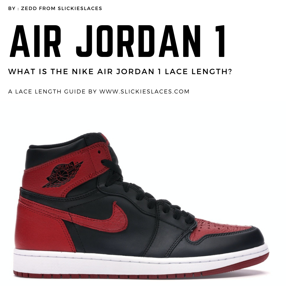 how long are air jordan 1 mid laces