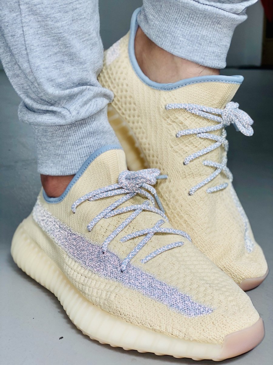 blue linen yeezy