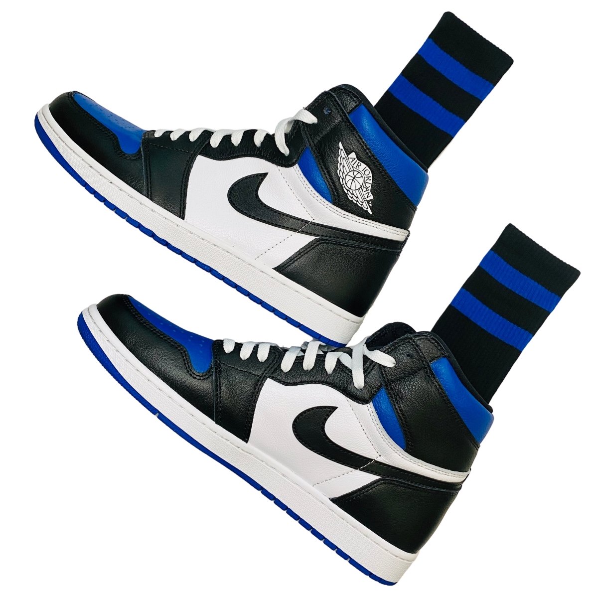 blue jordans socks