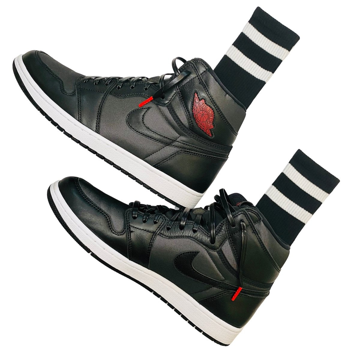 jordan black crew socks