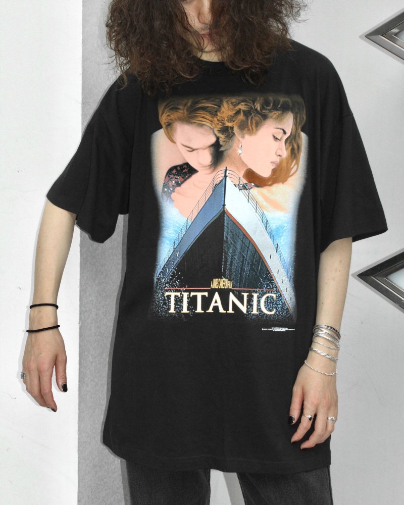 90sヴィンテージ｜映画 Titanic（タイタニック）Tシャツ [L]+spbgp44.ru