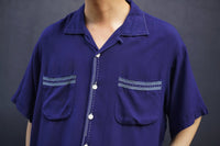 画像をギャラリービューアに読み込む, 【Ash Field】ヴィンテージ S/S オープンカラー レーヨンシャツ XLサイズ【1950s-】Vintage Rayon Shirts
