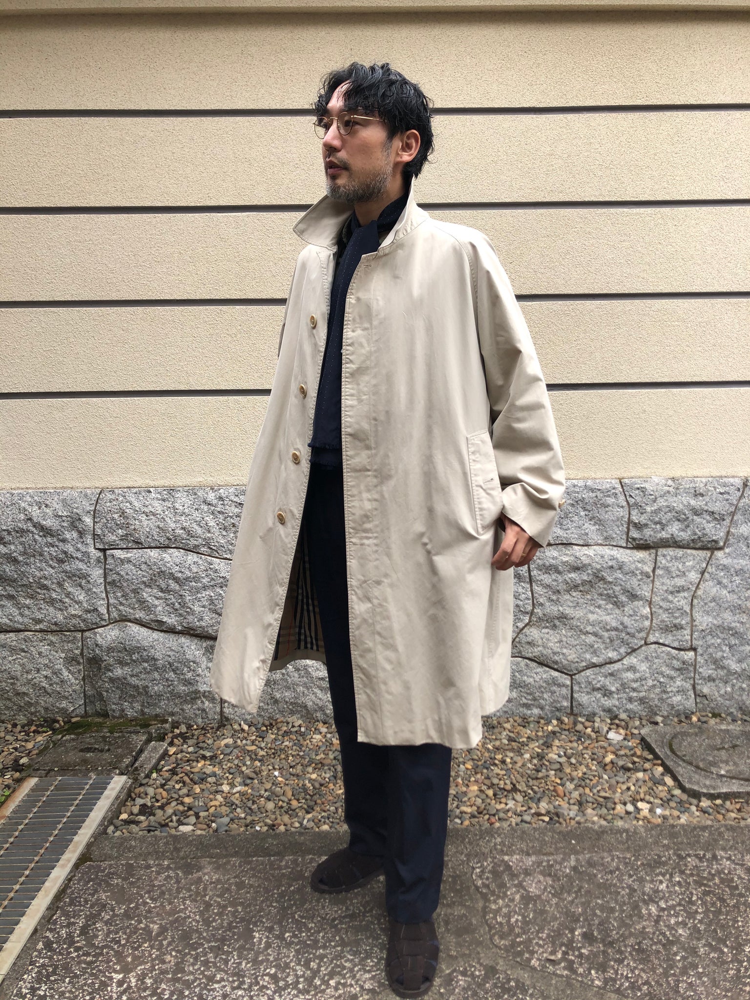 値引きする Tielocken 英国製の通販｜ラクマ - 一枚袖- coat 70s