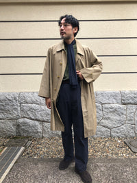 Rodex アクアスキュータム 製 一枚袖 ステンカラーコート  玉虫 コート