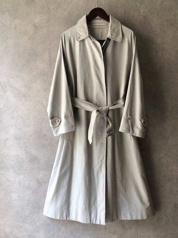 Vintage Aquascutum 希少 一枚袖 60s 玉虫色ステンカラーコート アクア