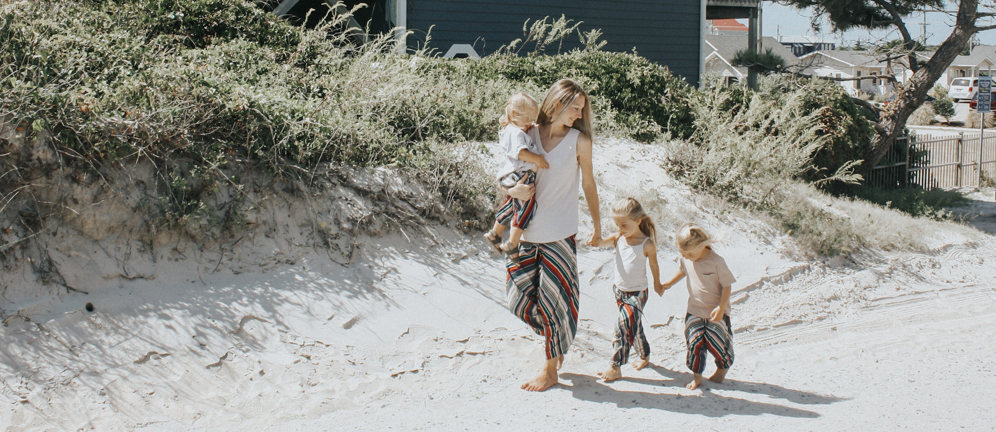 stripe harem pants