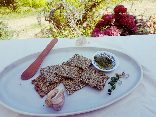 Crunchy Seeded Crackers