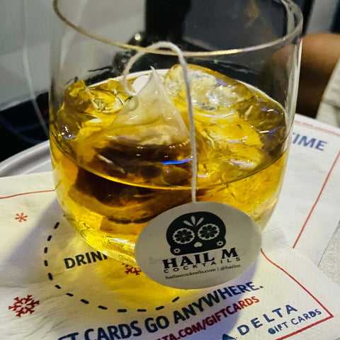 Old Fashioned Travel Infusion on Airplane