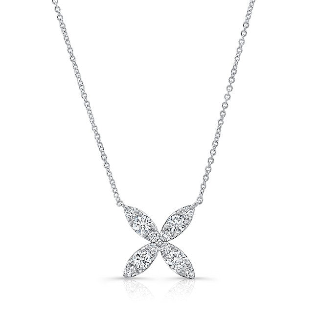 Diamond "X" Necklace