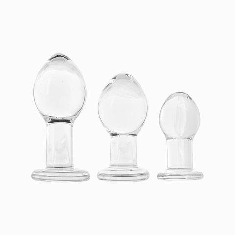 bonjibon - Crystal Premium Glass Anal Trainer Kit