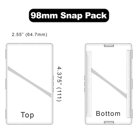 98mm snap pack cr case box dragon chewer high lock dimensions template size child resistant pre roll compliant wholesale packaging