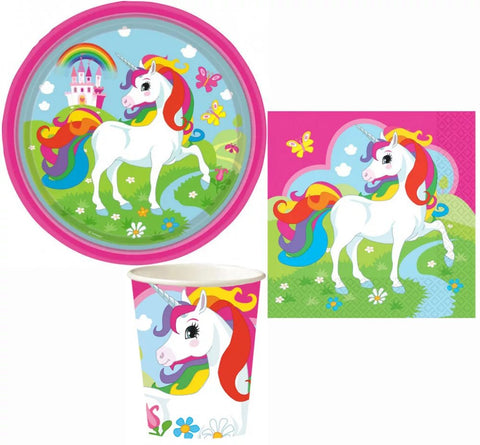 Einhorn Party 3er Dekoration Set - Party Set