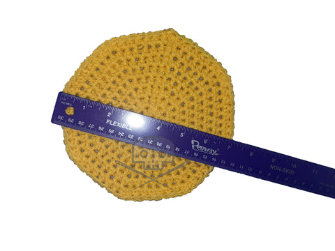 Crochet circle measuring 7 inches