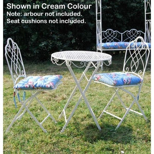 rosebawn cream bistro set