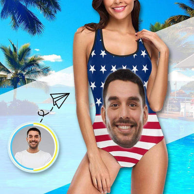 swim suit with husbands face