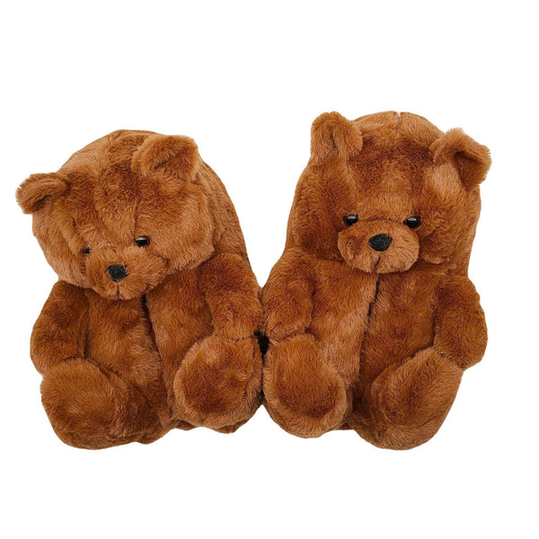 plush teddy bear slippers