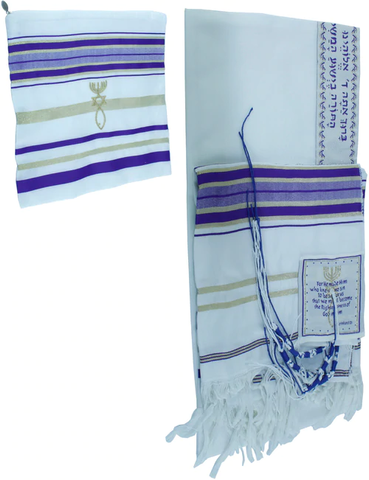 The tallit with tzitzit on the corners comes from the traditional Jewish  garment, worn kind of like a tunic, in ancient times. Today, many keep  tzitzit but attach them to a kind