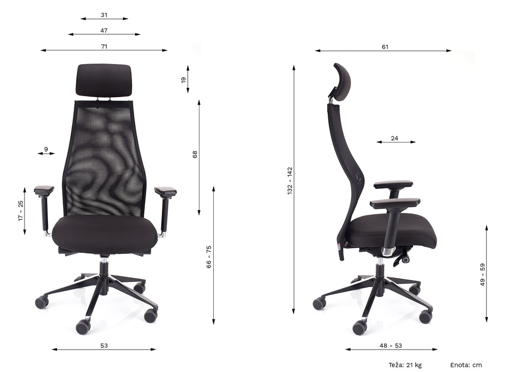 DIMENZIJE STOLA DYNAMIC XL