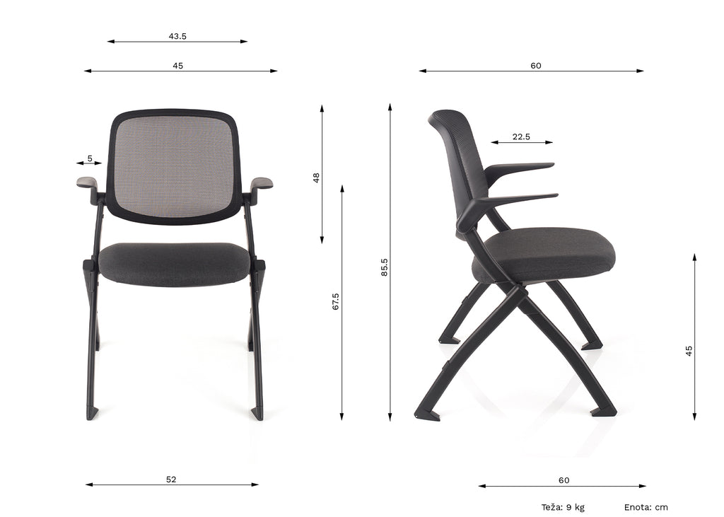 DIMENZIJE MULTI FLEX STOLICE