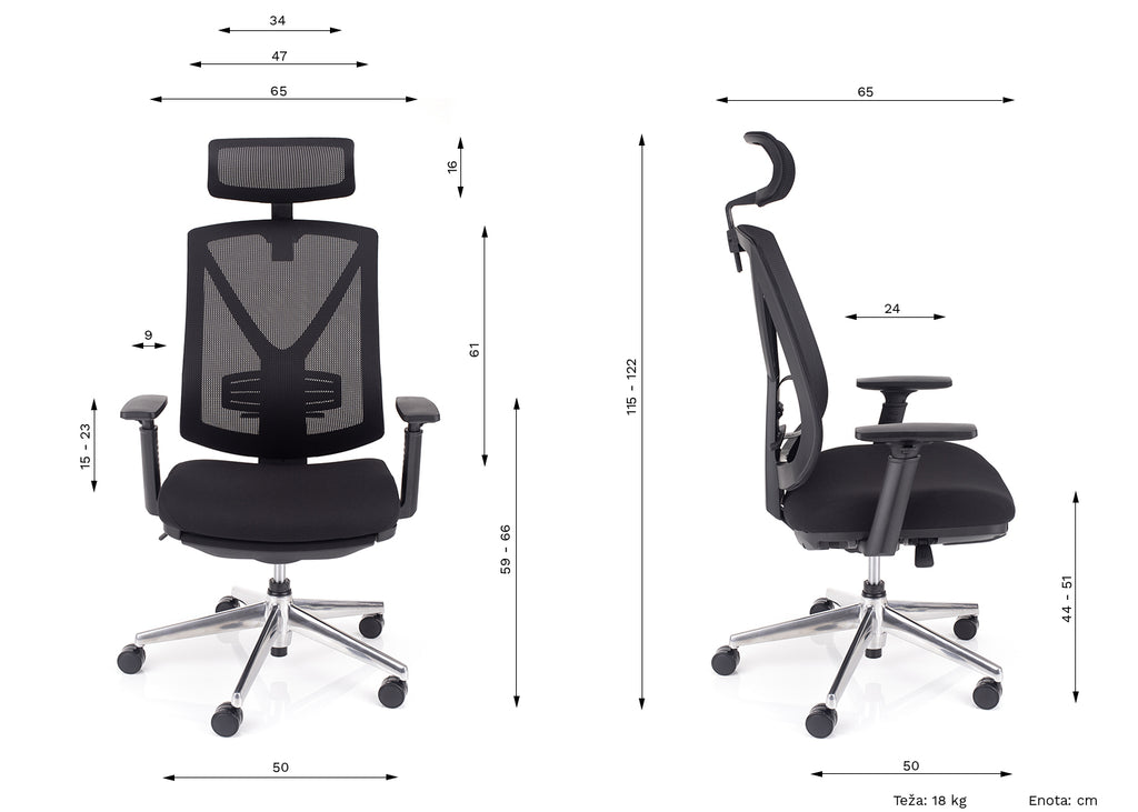 računalna stolica s osloncem za noge