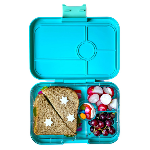 Yumbox Snack Leakproof Bento Box - 3 Compartment Leakproof Bento Lunch Box  for Kids; Perfect Snack Container for Kids; Small Kids Lunch Box (Lime