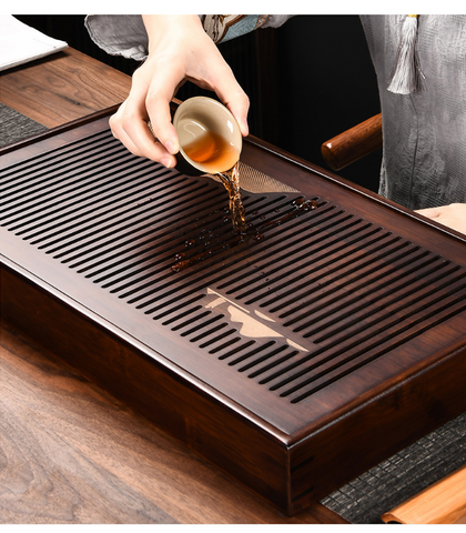 Tea Water Drinks Tray Large Wood Serving Wooden Breakfast Food Tea Serving  Trays