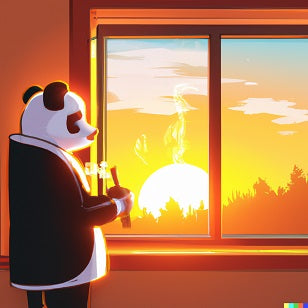 Панда горит ладан